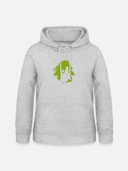 Kletterer Kletterwand Kletterwand - Frauen Hoodie - Hellgrau meliert