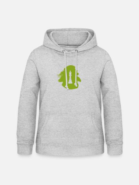 Schachbrett Schachmatt Schachmatt - Frauen Hoodie - Hellgrau meliert