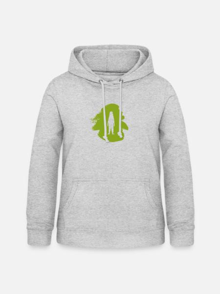 Fabeltier Bigfoot Fabelwesen - Frauen Hoodie - Hellgrau meliert