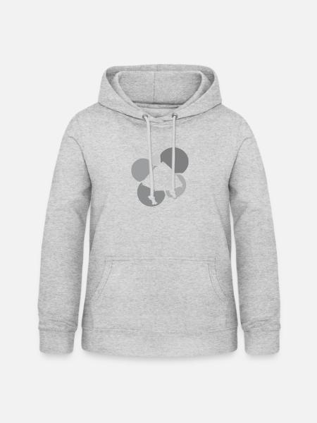 Camper Pfadfinder Pfadfinder - Frauen Hoodie - Hellgrau meliert