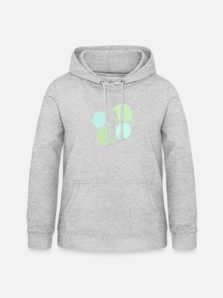 Backpacking Rucksack Wanderer - Frauen Hoodie - Hellgrau meliert