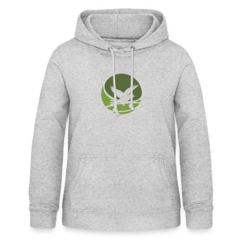 Vogelschwarm Fliegen Vogel - Frauen Hoodie - Hellgrau meliert - Vorne - AI Model Female 172 light (172cm)