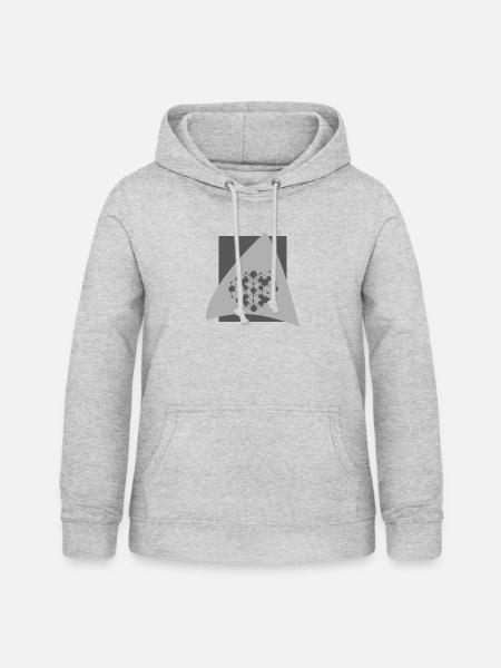 Cryptowährung Blockchain Coin - Frauen Hoodie - Hellgrau meliert