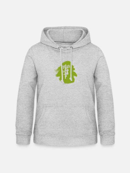Kletteraffe Aufstieg Steigeisen - Frauen Hoodie - Hellgrau meliert