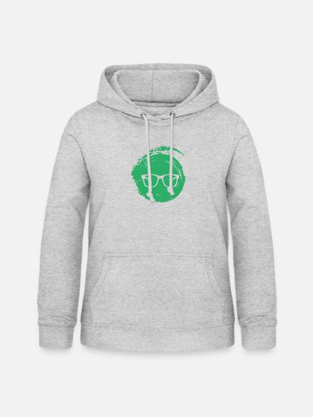 Leseratte Writing Autor - Frauen Hoodie - Hellgrau meliert