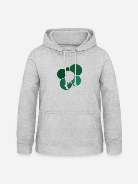 70s Funky - Frauen Hoodie - Hellgrau meliert