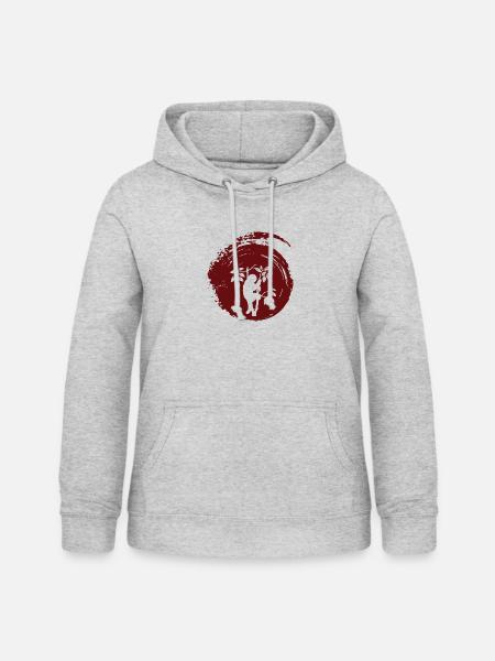 Faultier Müdigkeit Rest - Frauen Hoodie - Hellgrau meliert