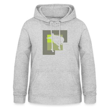 Wingsuit Gleiter Anzug - Frauen Hoodie - Hellgrau meliert - Vorne - AI Model Female 172 light (172cm)