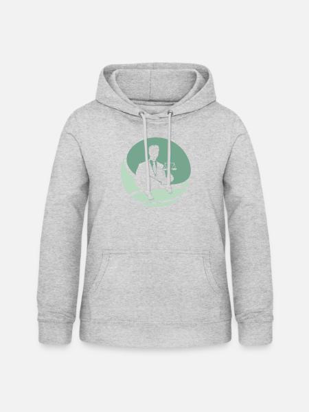Richter Gericht Absatz - Frauen Hoodie - Hellgrau meliert