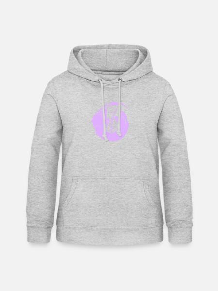 Veganerin Fleisch Vegan - Frauen Hoodie - Hellgrau meliert