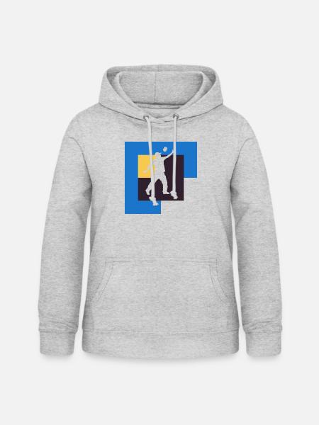Turnier Spiel - Frauen Hoodie - Hellgrau meliert