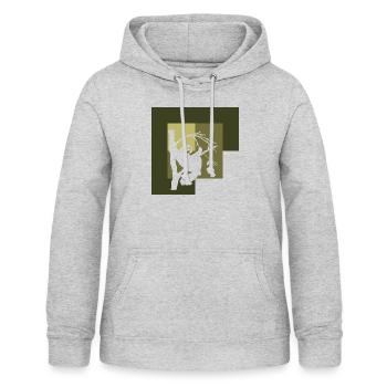 Rest sloth relax - Women's Hoodie - light heather grey - Front - AI Model Female 172 light (172cm)