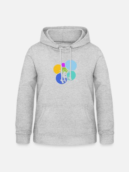 Faultier Faul Rest - Frauen Hoodie - Hellgrau meliert