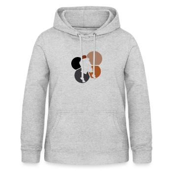 Gesichtsbehaarung Baertig Sir - Frauen Hoodie - Hellgrau meliert - Vorne - AI Model Female 172 light (172cm)