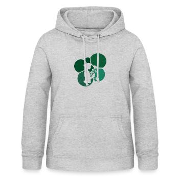 Florist Botanisch - Frauen Hoodie - Hellgrau meliert - Vorne - AI Model Female 172 light (172cm)