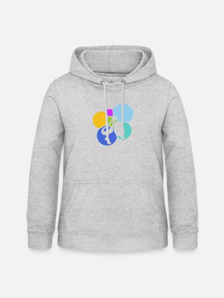 Vegan Bio Animal Rights - Frauen Hoodie - Hellgrau meliert