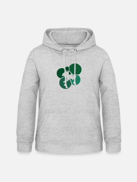Wingsuit Fliegen Stuntman - Frauen Hoodie - Hellgrau meliert