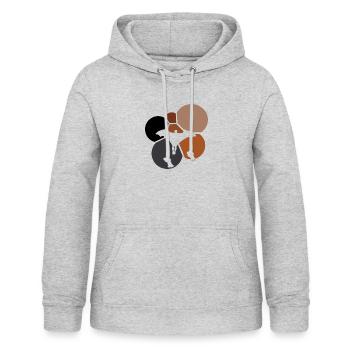 Wingsuit Fliegen - Frauen Hoodie - Hellgrau meliert - Vorne - AI Model Female 172 light (172cm)