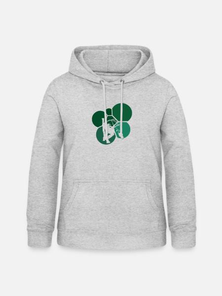 Faul Müdigkeit - Frauen Hoodie - Hellgrau meliert