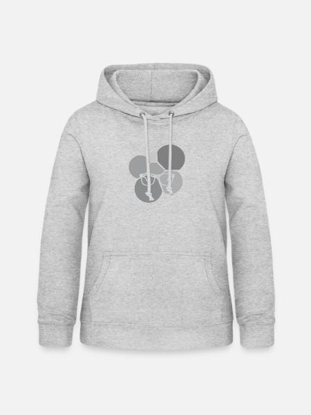 Lesen Leseratte - Frauen Hoodie - Hellgrau meliert