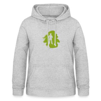Western Sheriff - Frauen Hoodie - Hellgrau meliert - Vorne - AI Model Female 172 light (172cm)