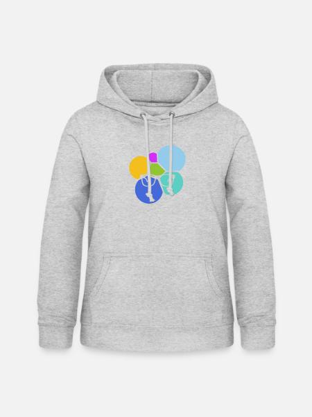 Lesen Writing Bildung - Frauen Hoodie - Hellgrau meliert