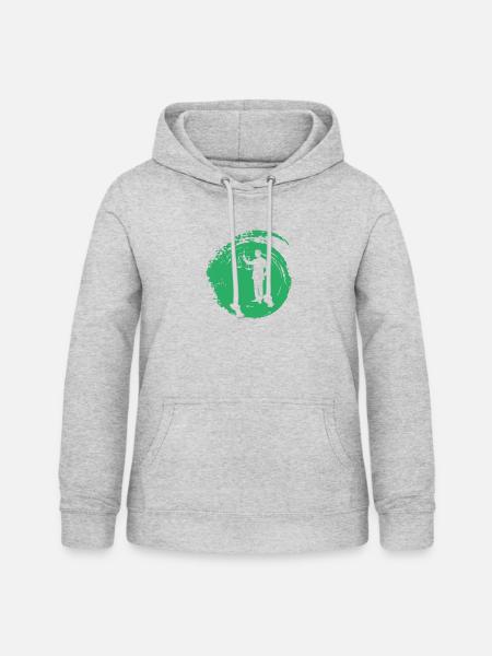 Richter Absatz - Frauen Hoodie - Hellgrau meliert