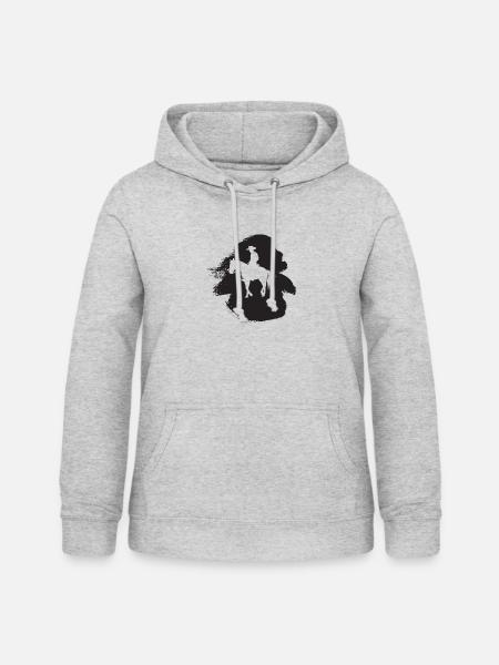 Cowboy Lasso - Frauen Hoodie - Hellgrau meliert