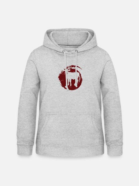 Vegan Animal Rights Bio - Frauen Hoodie - Hellgrau meliert