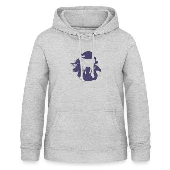 Veganerin Vegan - Frauen Hoodie - Hellgrau meliert - Vorne - AI Model Female 172 light (172cm)