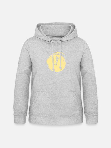Flosse Fabelwesen - Frauen Hoodie - Hellgrau meliert