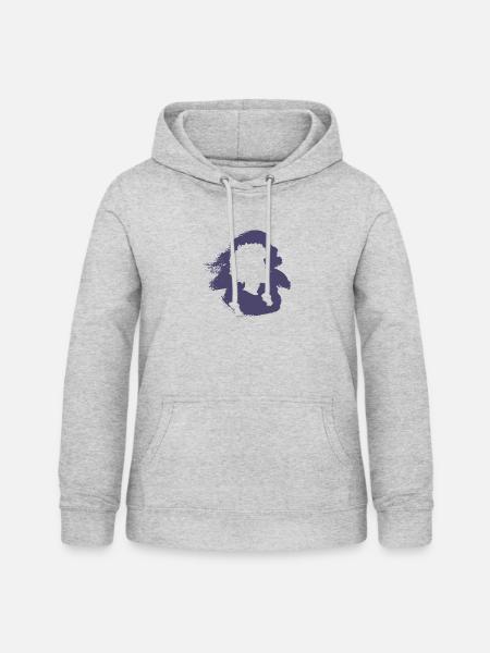 Soul Afro - Frauen Hoodie - Hellgrau meliert