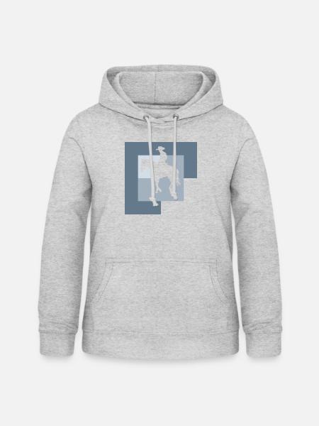 Cowboy Sheriff - Frauen Hoodie - Hellgrau meliert