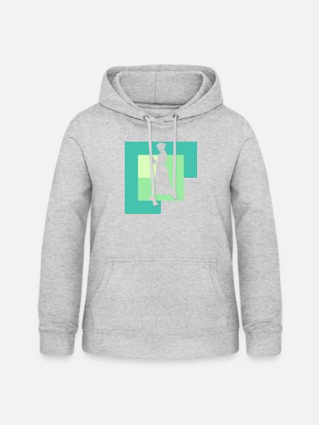 Leseratte Literatur - Frauen Hoodie - Hellgrau meliert
