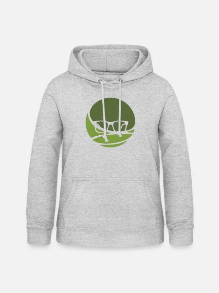 Literatur Autor Leseratte - Frauen Hoodie - Hellgrau meliert