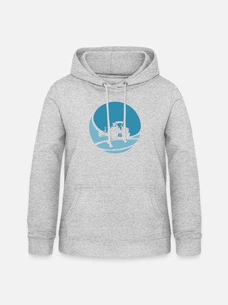 Bauer Hof - Frauen Hoodie - Hellgrau meliert