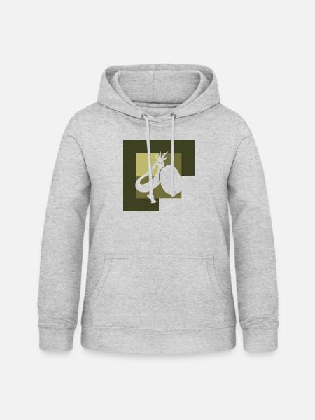 Vegan Veganer - Frauen Hoodie - Hellgrau meliert