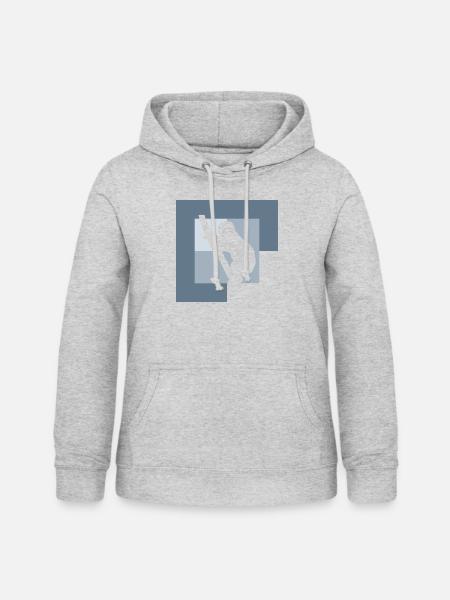 Rest Faultier Faul - Frauen Hoodie - Hellgrau meliert