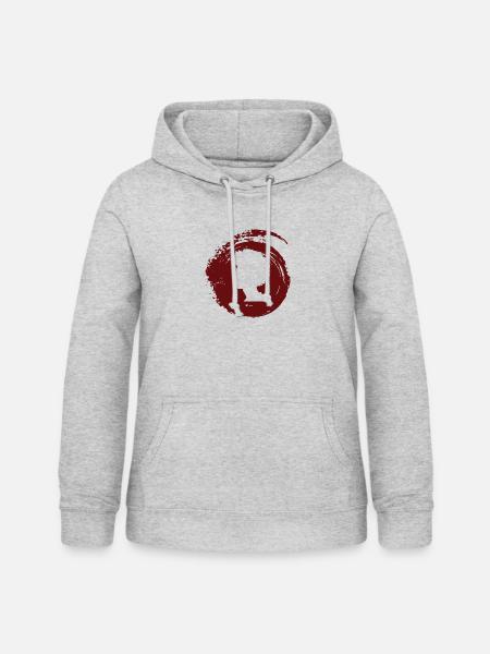 Funky 70s - Frauen Hoodie - Hellgrau meliert