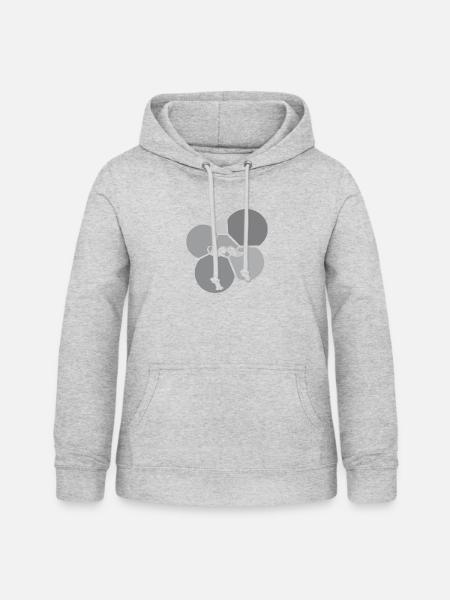 Bart Gesichtsbehaarung Baertig - Frauen Hoodie - Hellgrau meliert