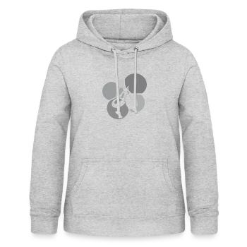 Vegan Veganer - Frauen Hoodie - Hellgrau meliert - Vorne - AI Model Female 172 light (172cm)