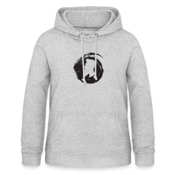 Schnurrbart Sir November - Frauen Hoodie - Hellgrau meliert - Vorne - AI Model Female 172 light (172cm)