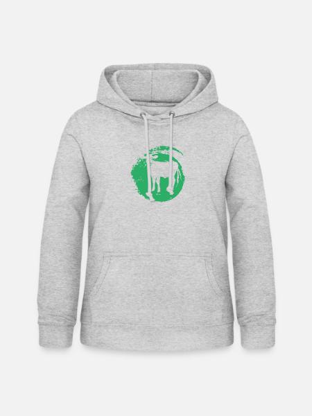 Vegan Veganer - Frauen Hoodie - Hellgrau meliert