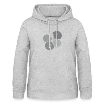 Disco Partymonster Feier - Frauen Hoodie - Hellgrau meliert - Vorne - AI Model Female 172 light (172cm)
