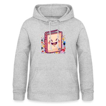 Lesen Leseratte - Frauen Hoodie - Hellgrau meliert - Vorne - AI Model Female 172 light (172cm)