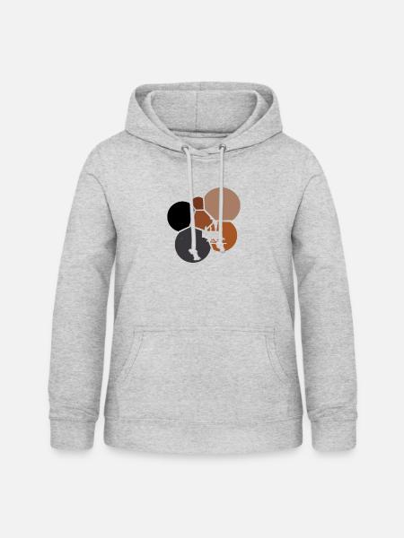 Eisenbahn Bahn Schienen - Frauen Hoodie - Hellgrau meliert