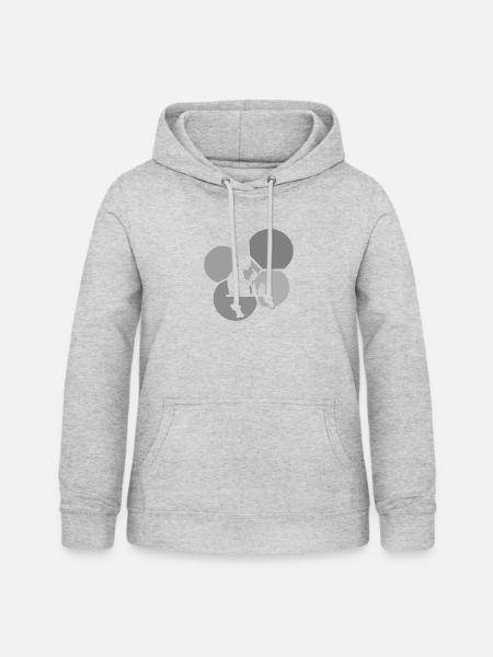 Chemie Molekül Labor - Frauen Hoodie - Hellgrau meliert