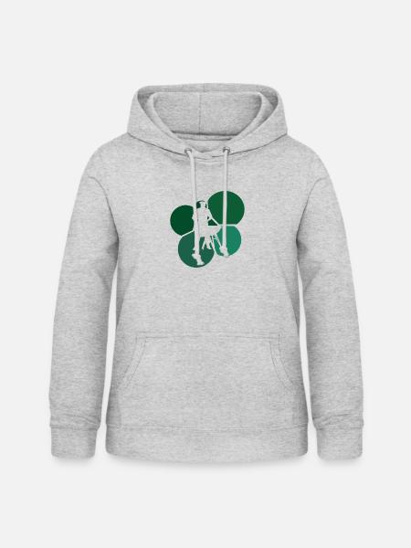 BBQ Barbecue Grillwurst - Frauen Hoodie - Hellgrau meliert