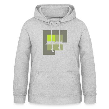 Dampflok Bahn - Frauen Hoodie - Hellgrau meliert - Vorne - AI Model Female 172 light (172cm)