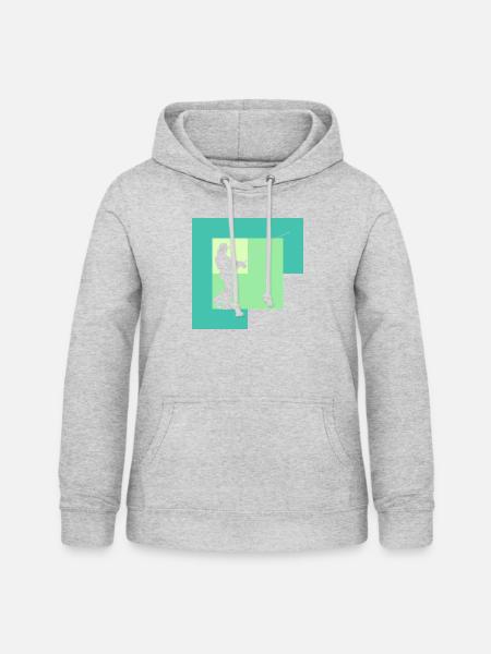 Fischen Fischerei Sportfischer - Frauen Hoodie - Hellgrau meliert